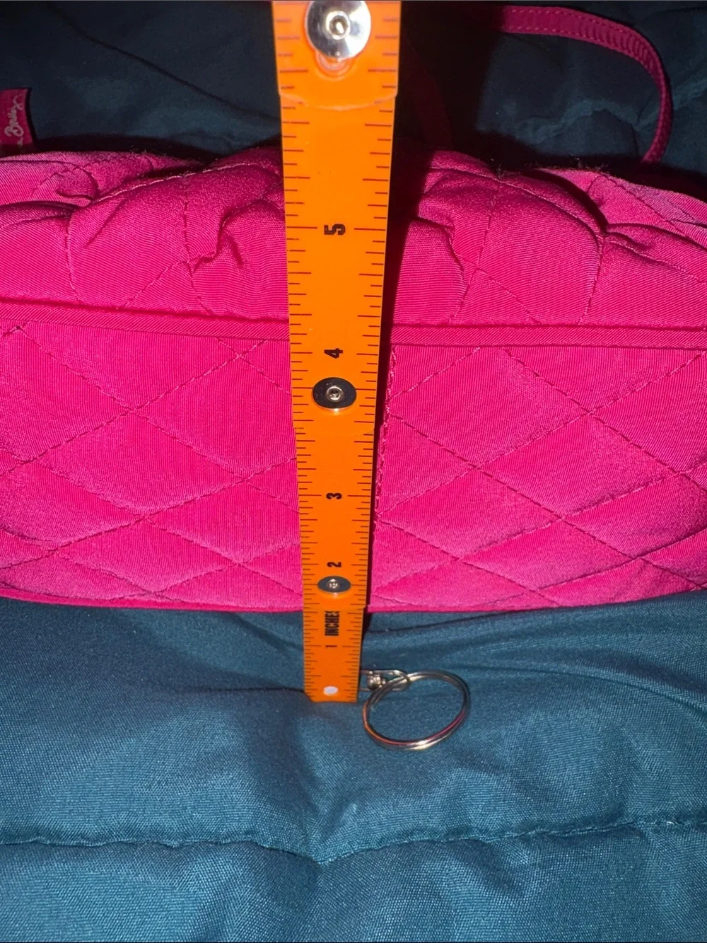 Vera Bradley Bright Pink Quilted Crossbody Wristlet